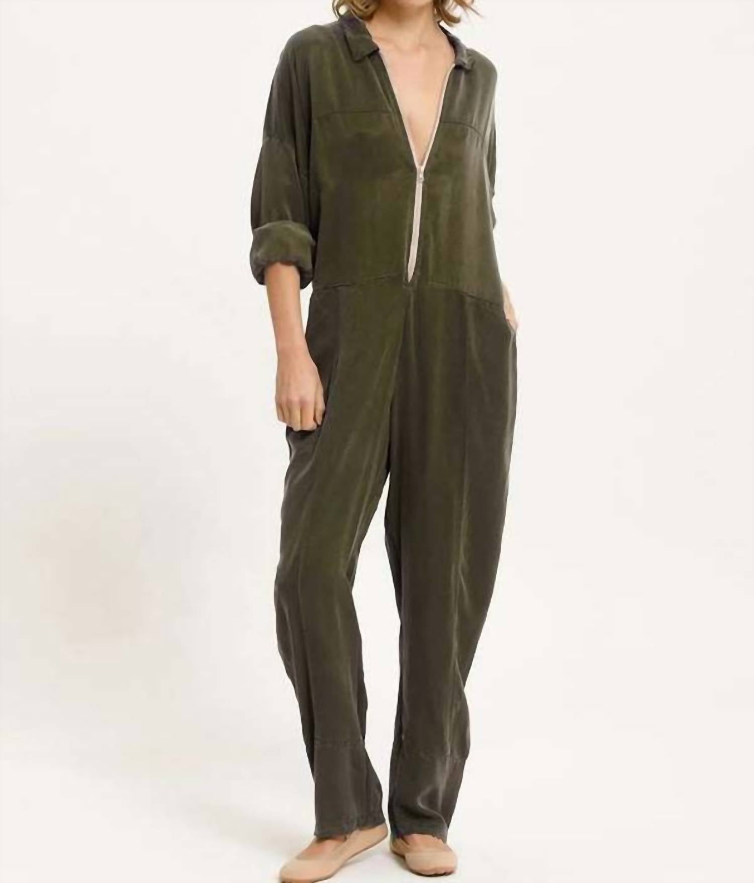 Cali Dreaming - Cupro Zip Flightsuit