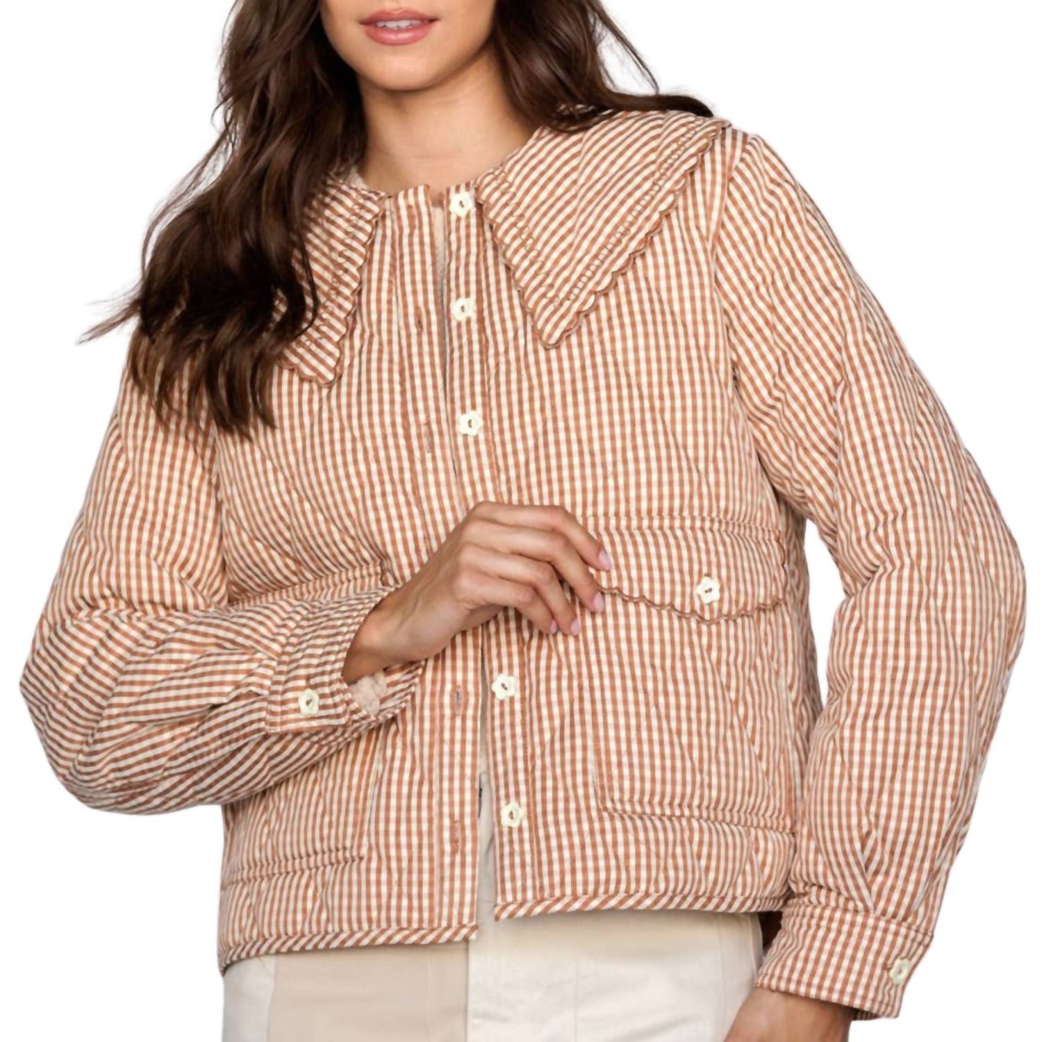 Storia - Gingham Quilted Jacket