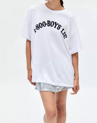 Boys Lie - Revamped Boyfriend Tee Top