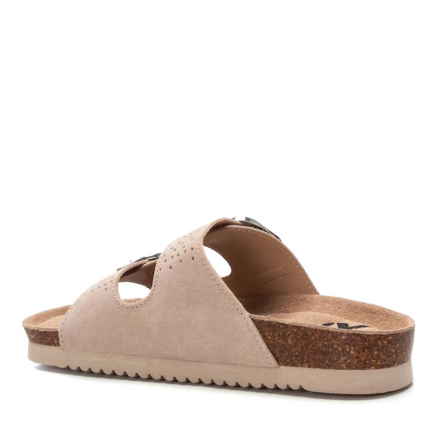Xti - Women's Double Buckle Slide Sandals