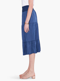 Soft Drape Tiered Skirt