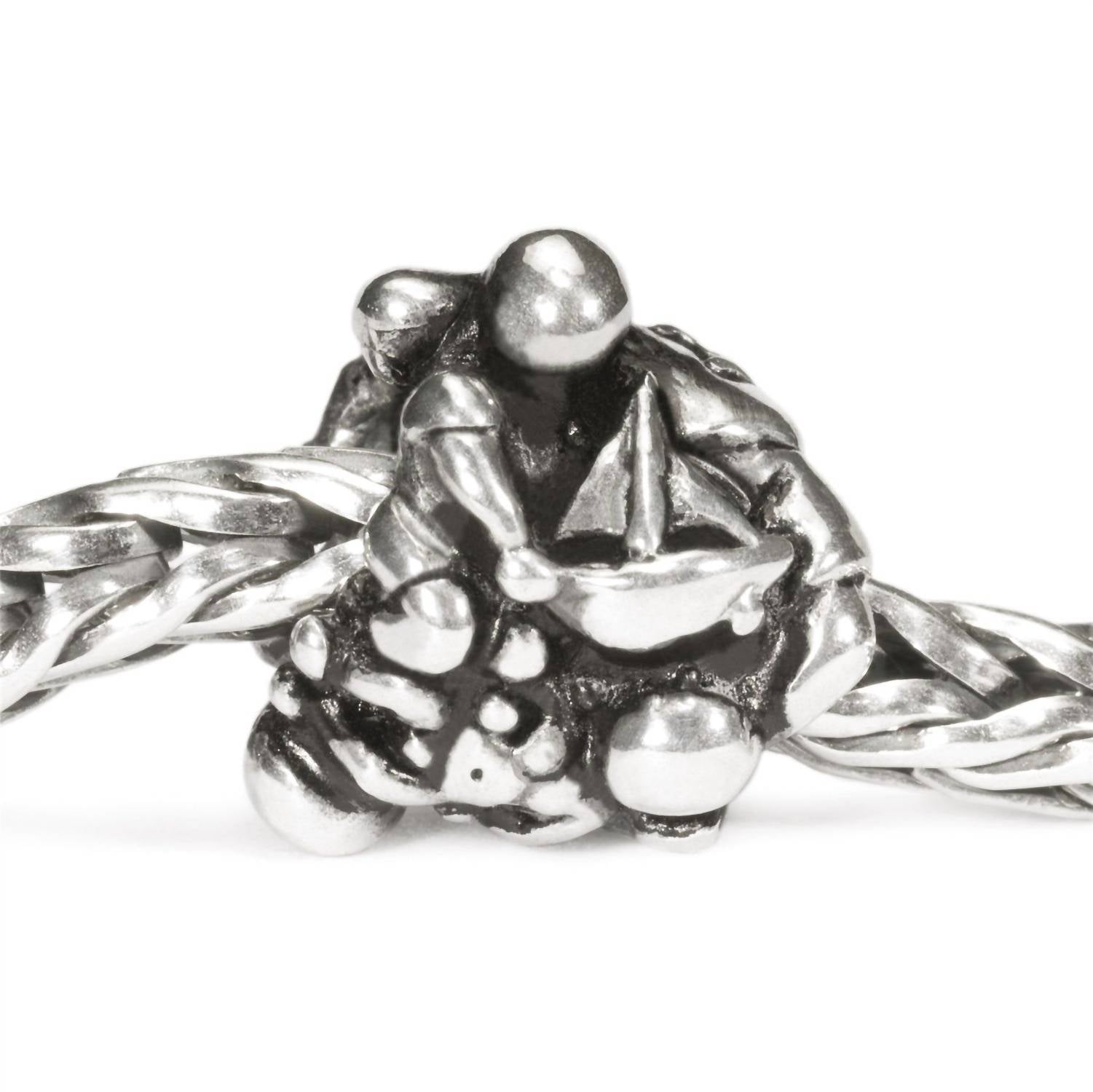 Trollbeads Women's Transition Man Bead Charm in silver - women's accessory - view 4