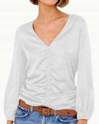 Go By Go Silk - Go Scrunch Long Sleeve Top