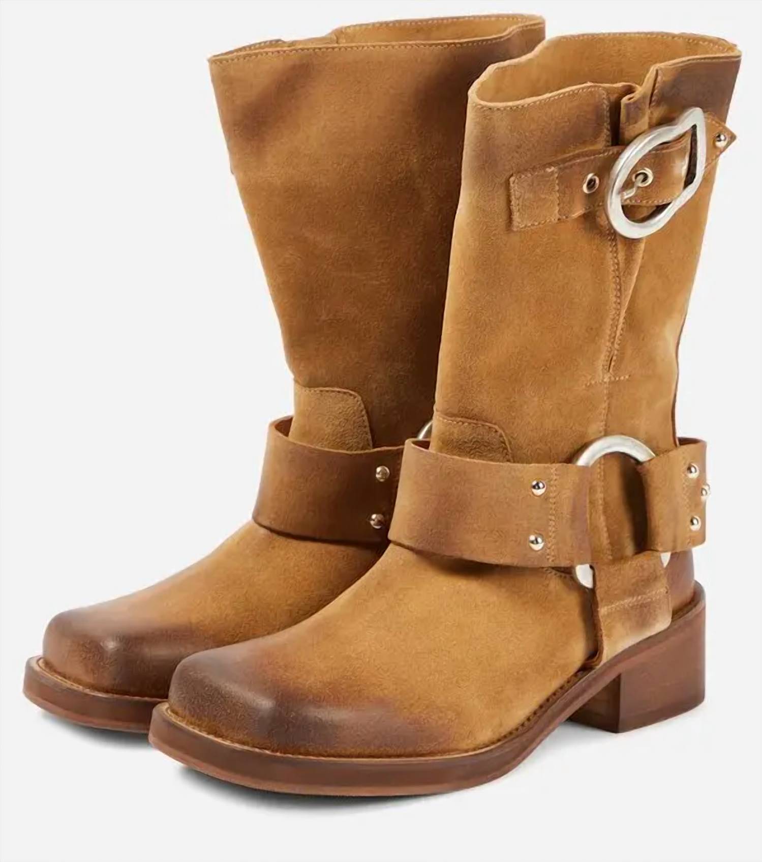 Dorothee Schumacher - Women's Waxed Statement Short Biker Boot