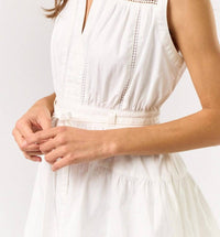 Lalavon - Sleeveless Front Tie Romper