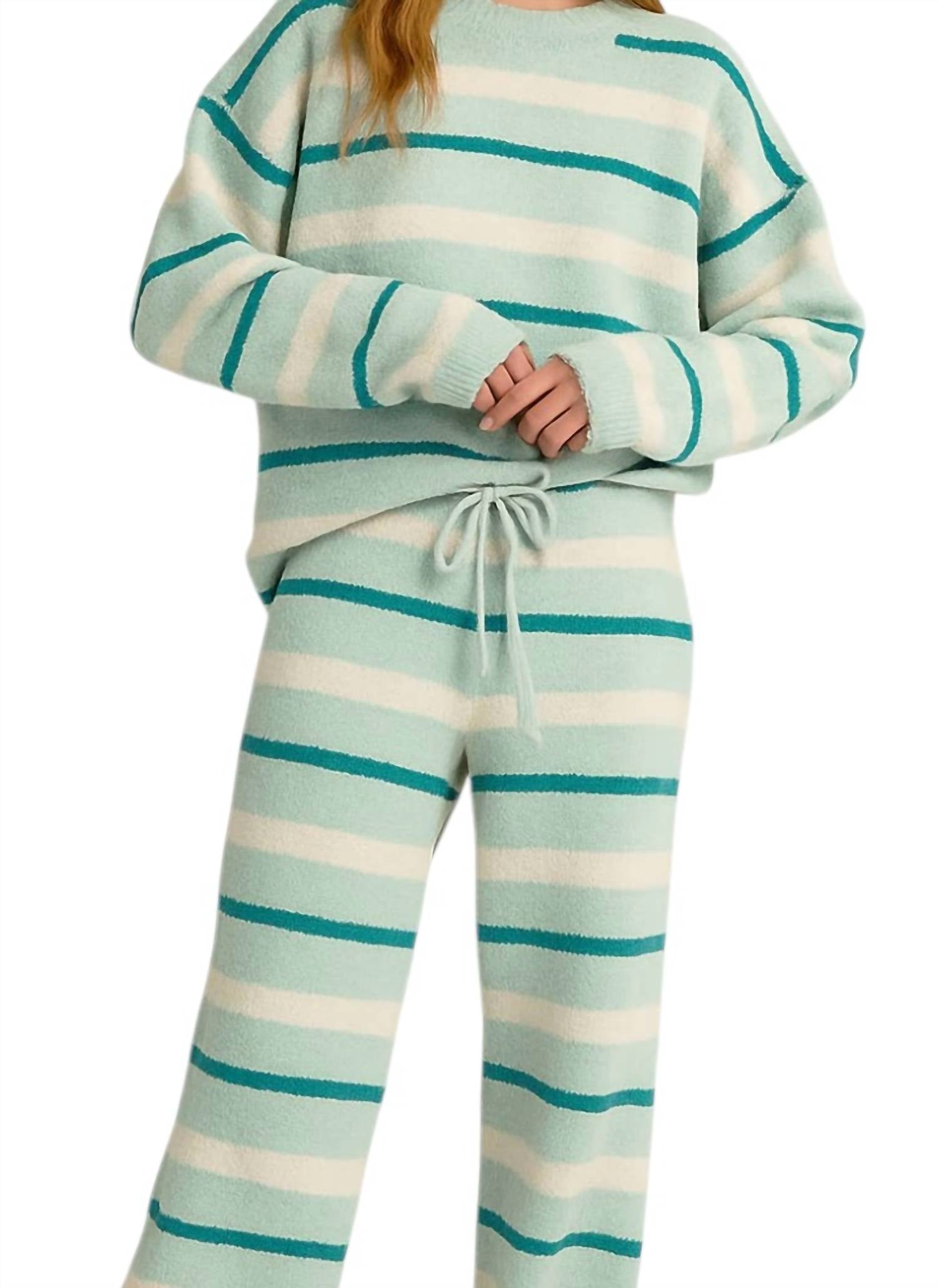 Le Lis - Stripe Sweater & Pants Set