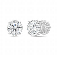 Diana M Jewels - 4.00 Cts Round Lab Diamond Stud Earrings