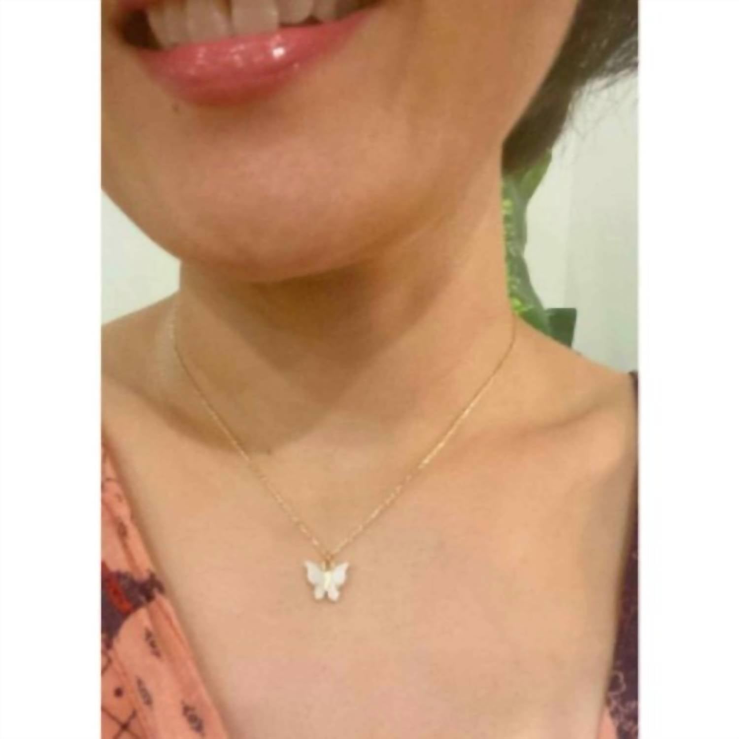 Ellison+Young - Women's Beauty Of Nature Butterfly Charm Necklace