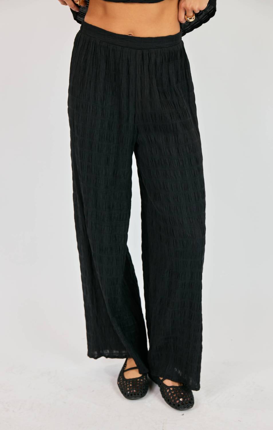 Sadie & Sage - Linework Wide Leg Pants