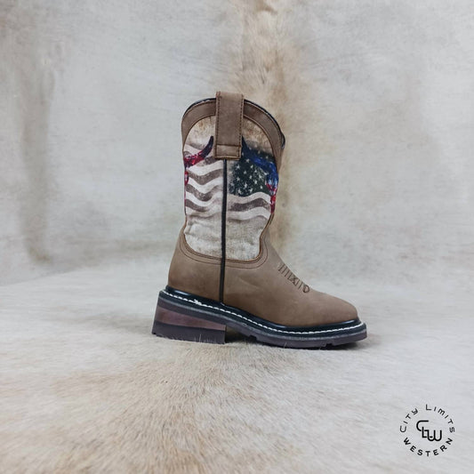 Roper - Kids American Bull Square Toe Boots