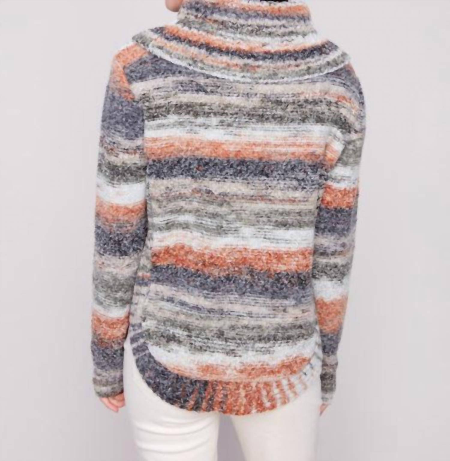 Charlie B - Cowl Neck Cable Knit Sweater
