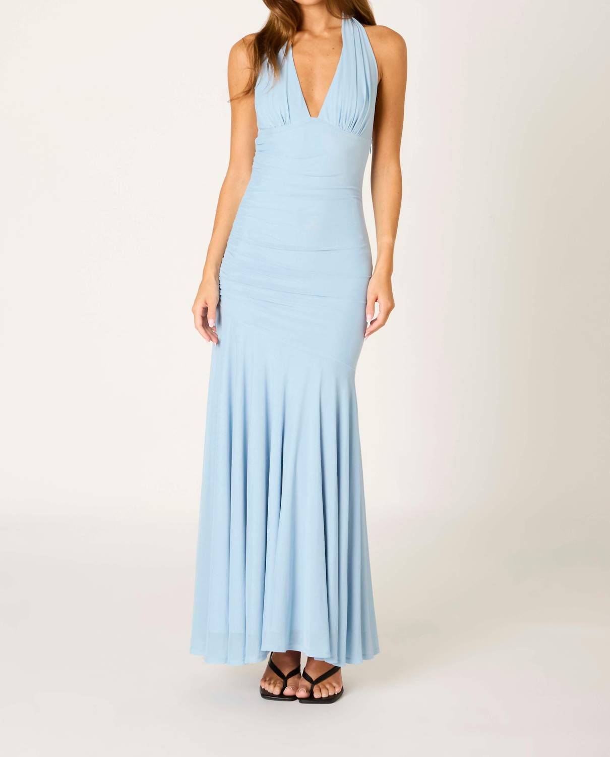 Cotton Candy La - Marisela Mesh Drop Waist Maxi Dress