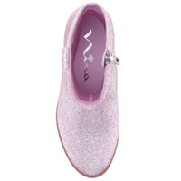 Nina Girls Hawley Side Zip Cowboy Boots in light pink glitter stones - kids' boots - view 4