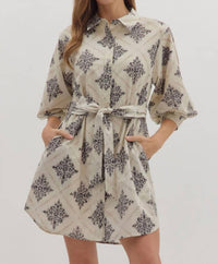 Entro - Diamond Abstract Dress