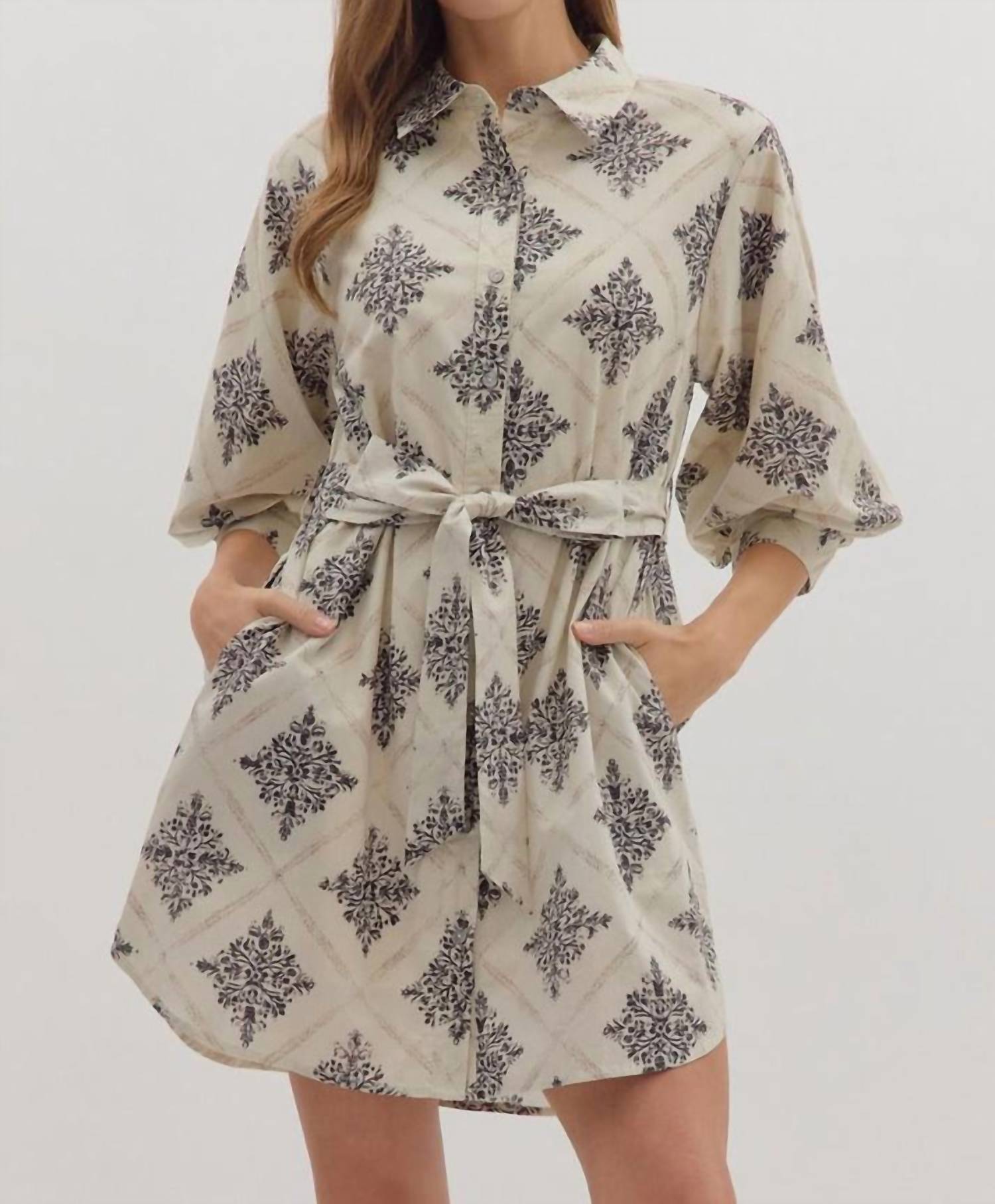 Entro - Diamond Abstract Dress