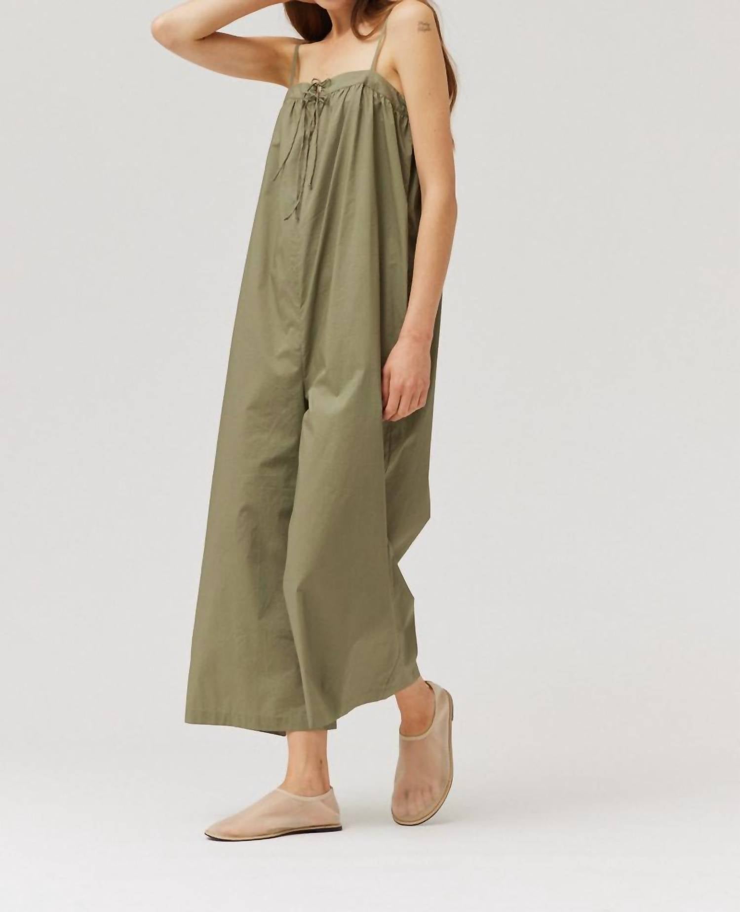 Grade & Gather - Cotton Strap Jumpsuit