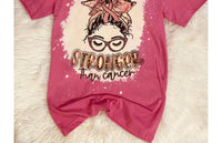 Squishy Faces - Women's Stronger Than Cancer Bleached Tee