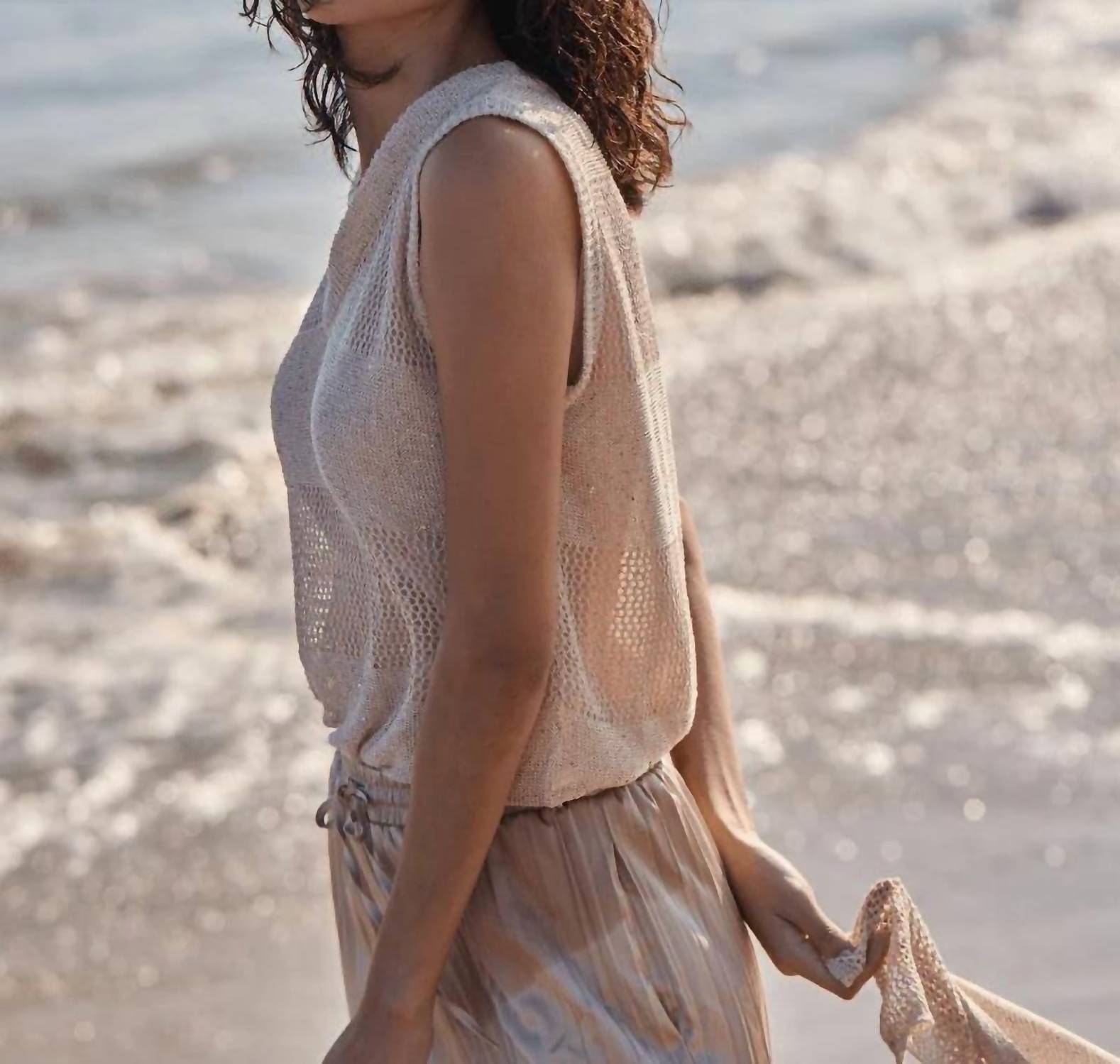 Lysse - Sequin V-Neck Shell Top