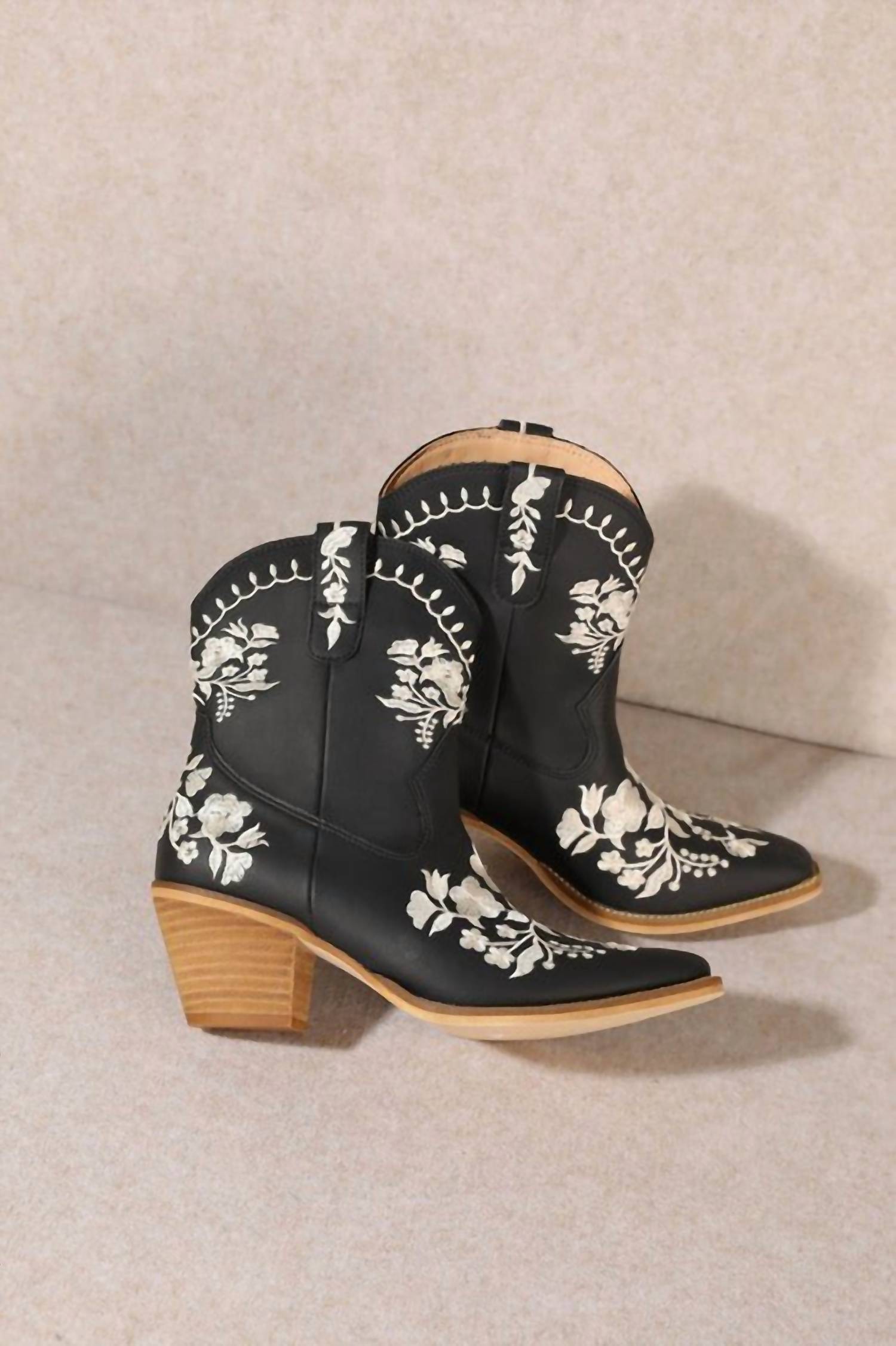 Miracle Miles - Women's Caroline Embroidered Booties