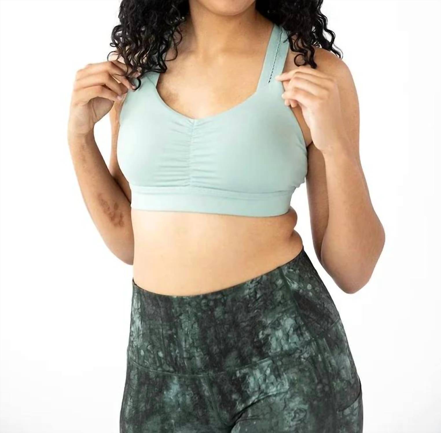 Handful Y Back Bra in mint green - women's intimate