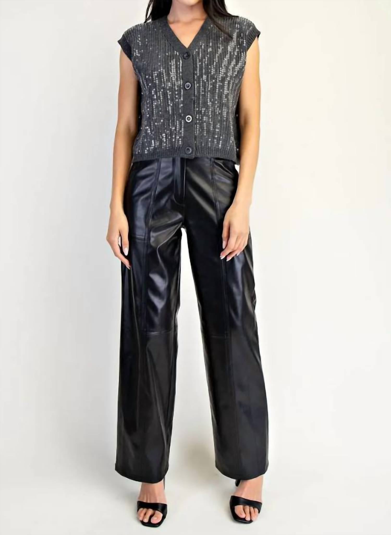 Mint Exclusives - Samaira Sequin Button Down Sweater