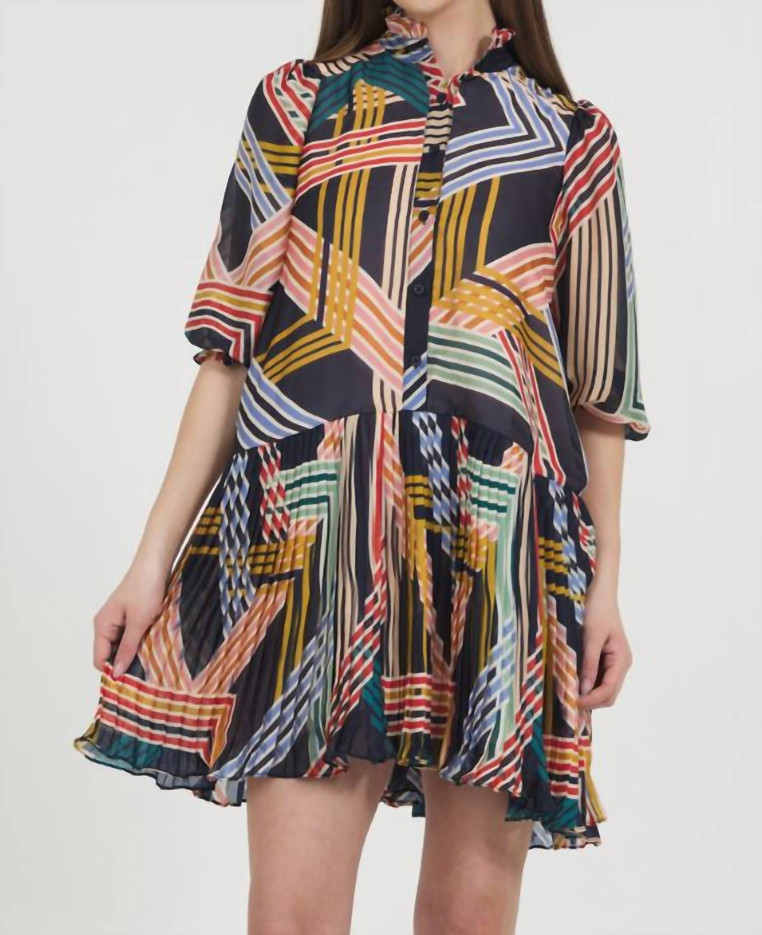 Stellah - Lilit Geo Mini Dress