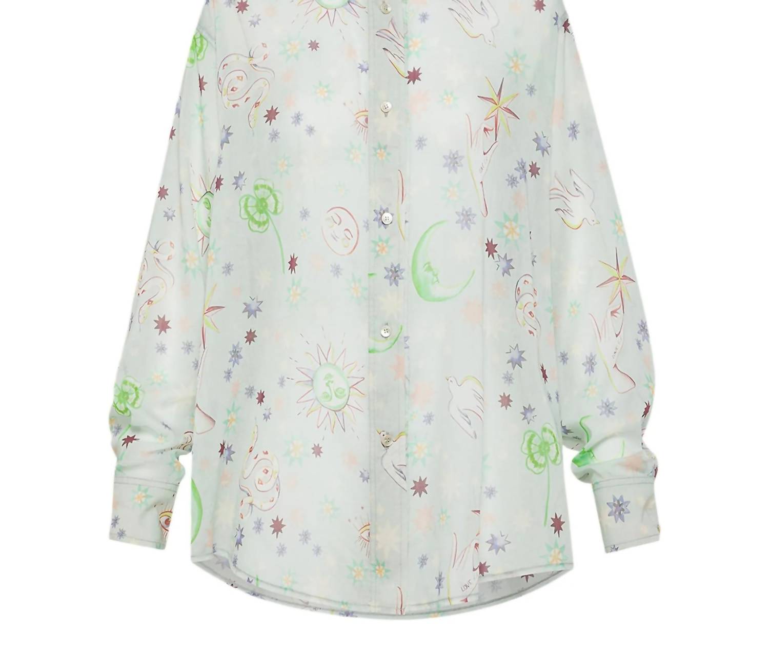 Forte Forte - Love Alchemy Print Voile Oversized Shirt