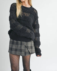 Sage The Label - Steph Fuzzy Striped Sweater