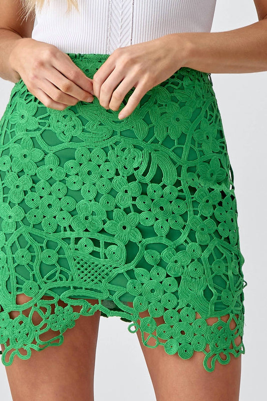 Adelyn Rae - Janine Crochet Lace Skirt