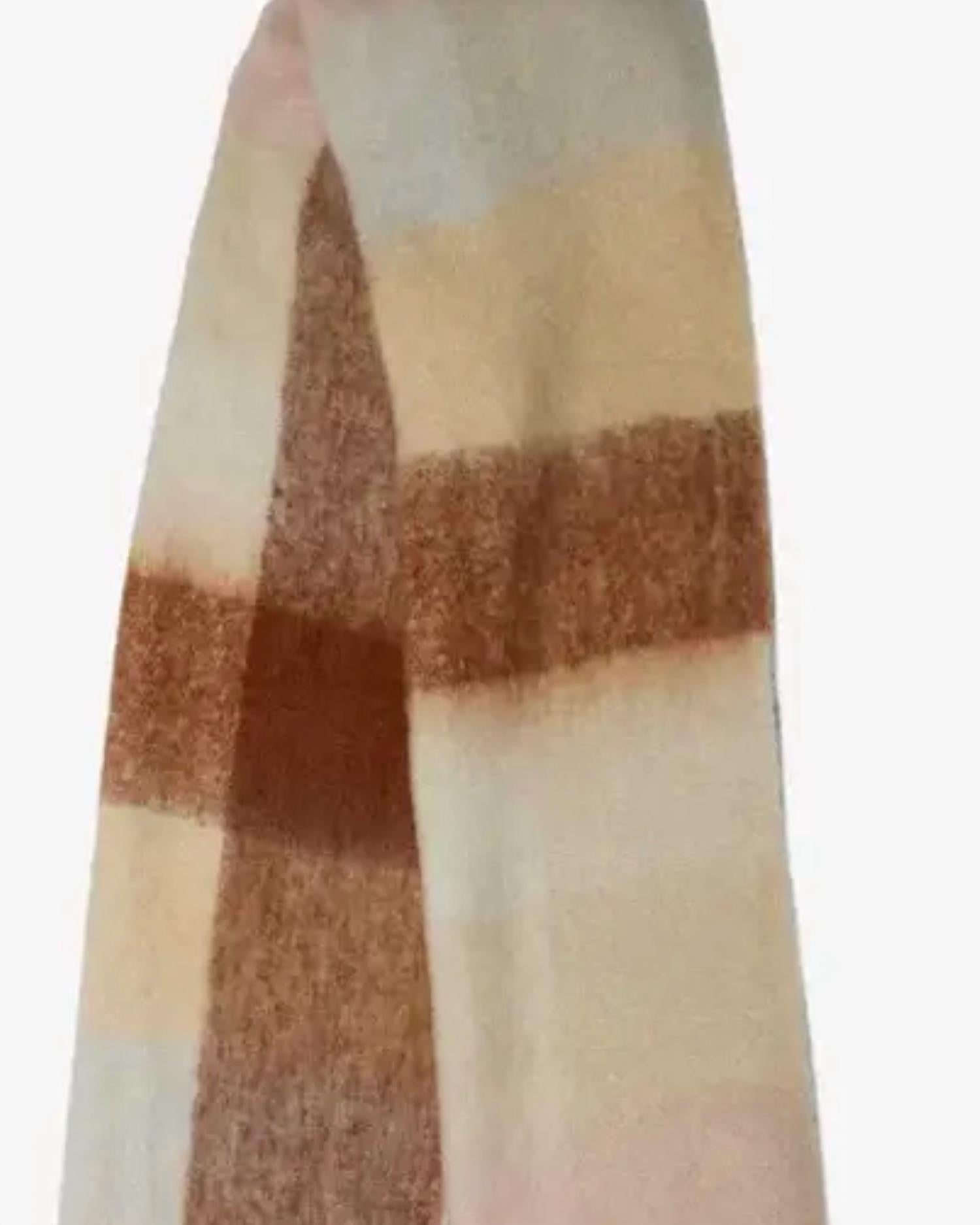 WYETH Women's Roscoe Scarf in pink brown - women's scarf - detail view