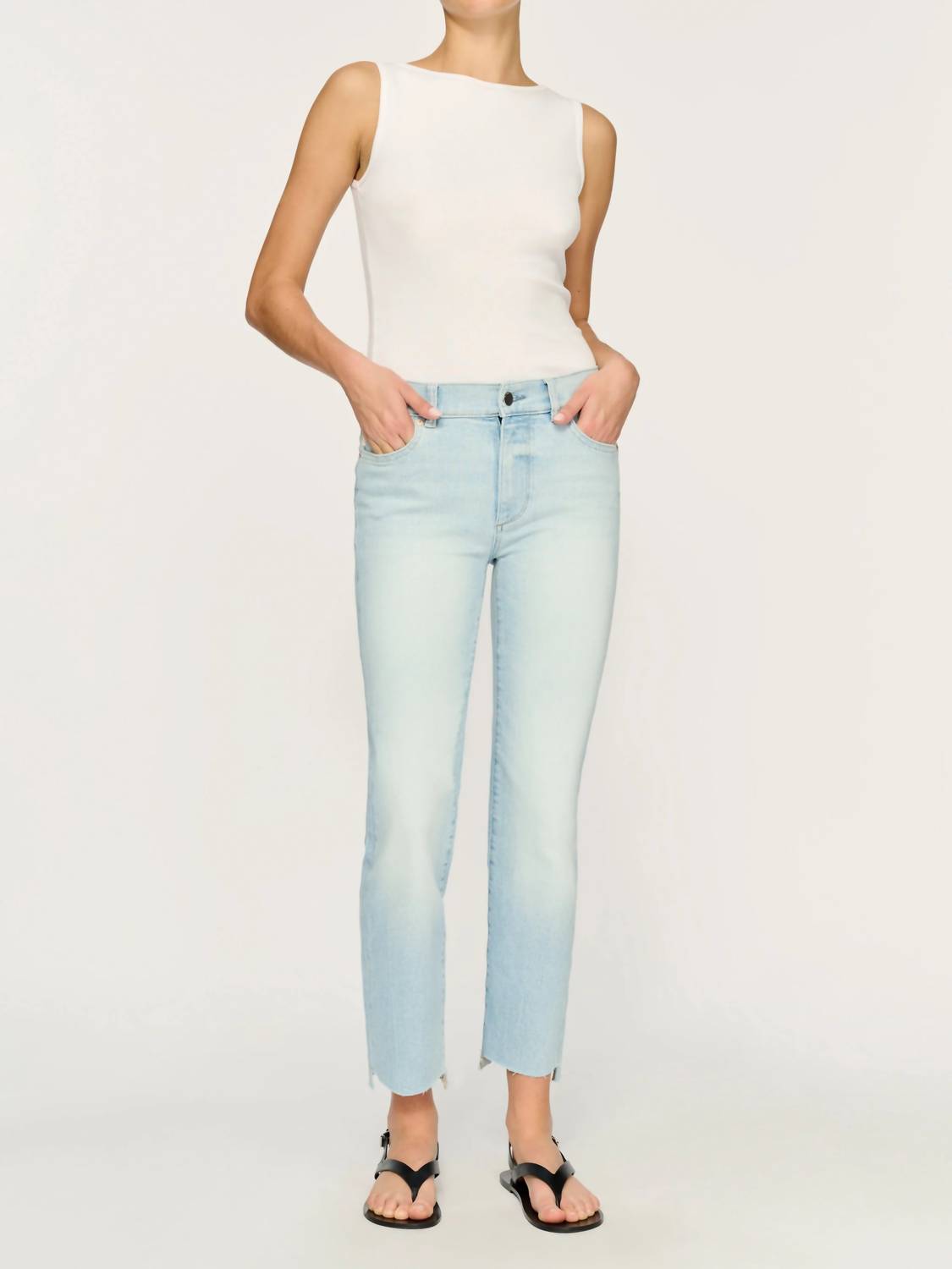 Dl1961 - Women'S - Mara Straight Mid Rise Instasculpt Ankle Jeans