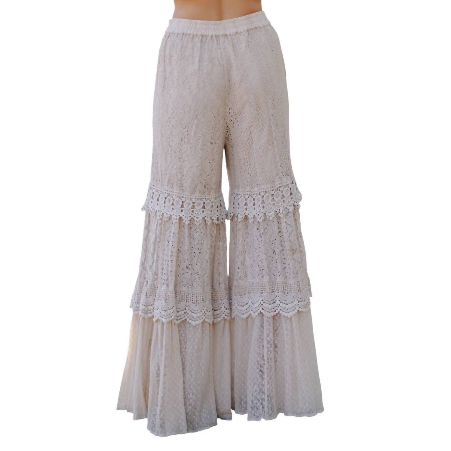 Young Threads - Women's Dream Cloud Wide-leg Lace Pants