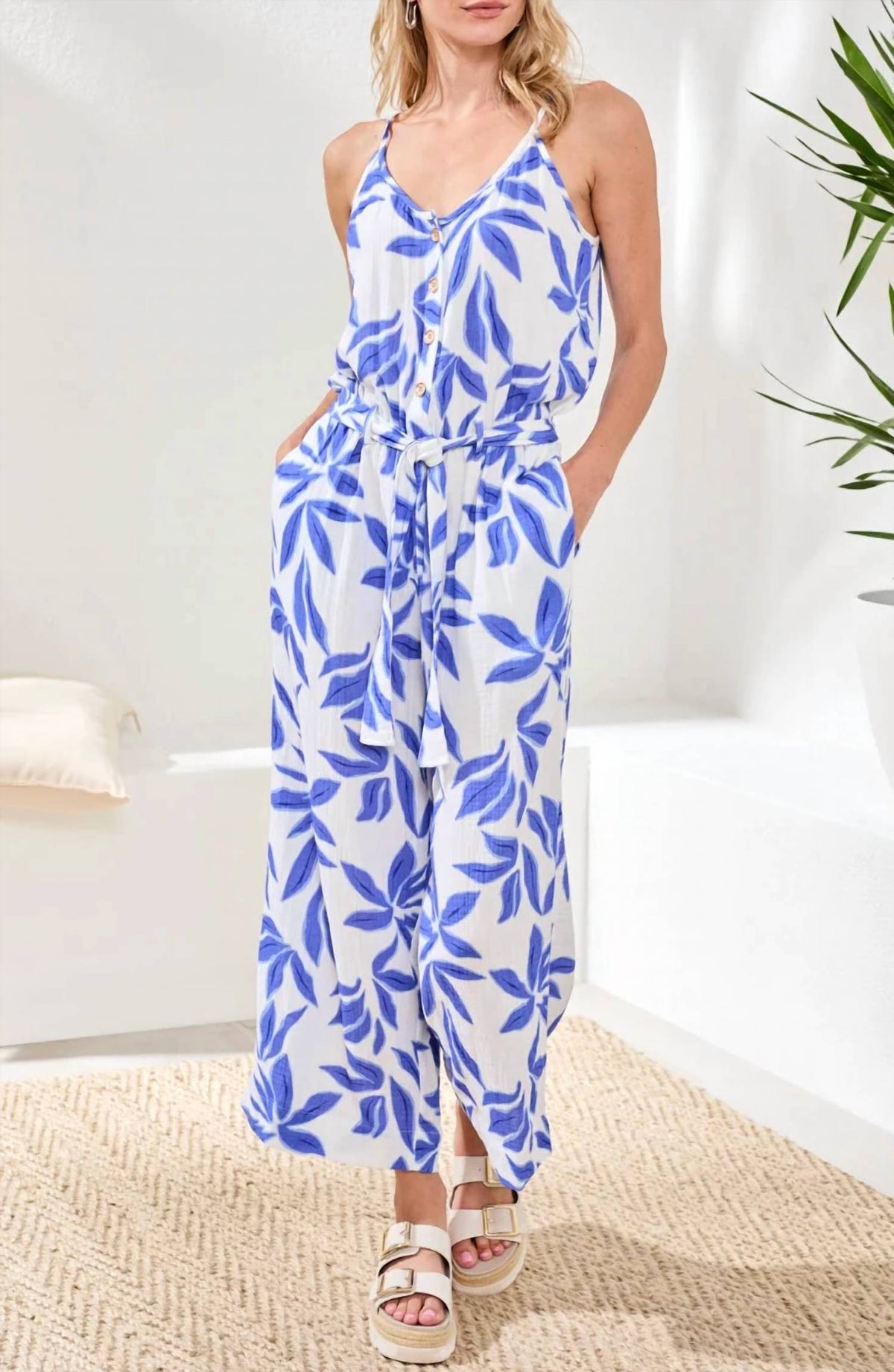 Tribal - BUTTON FRONT JUMPSUIT