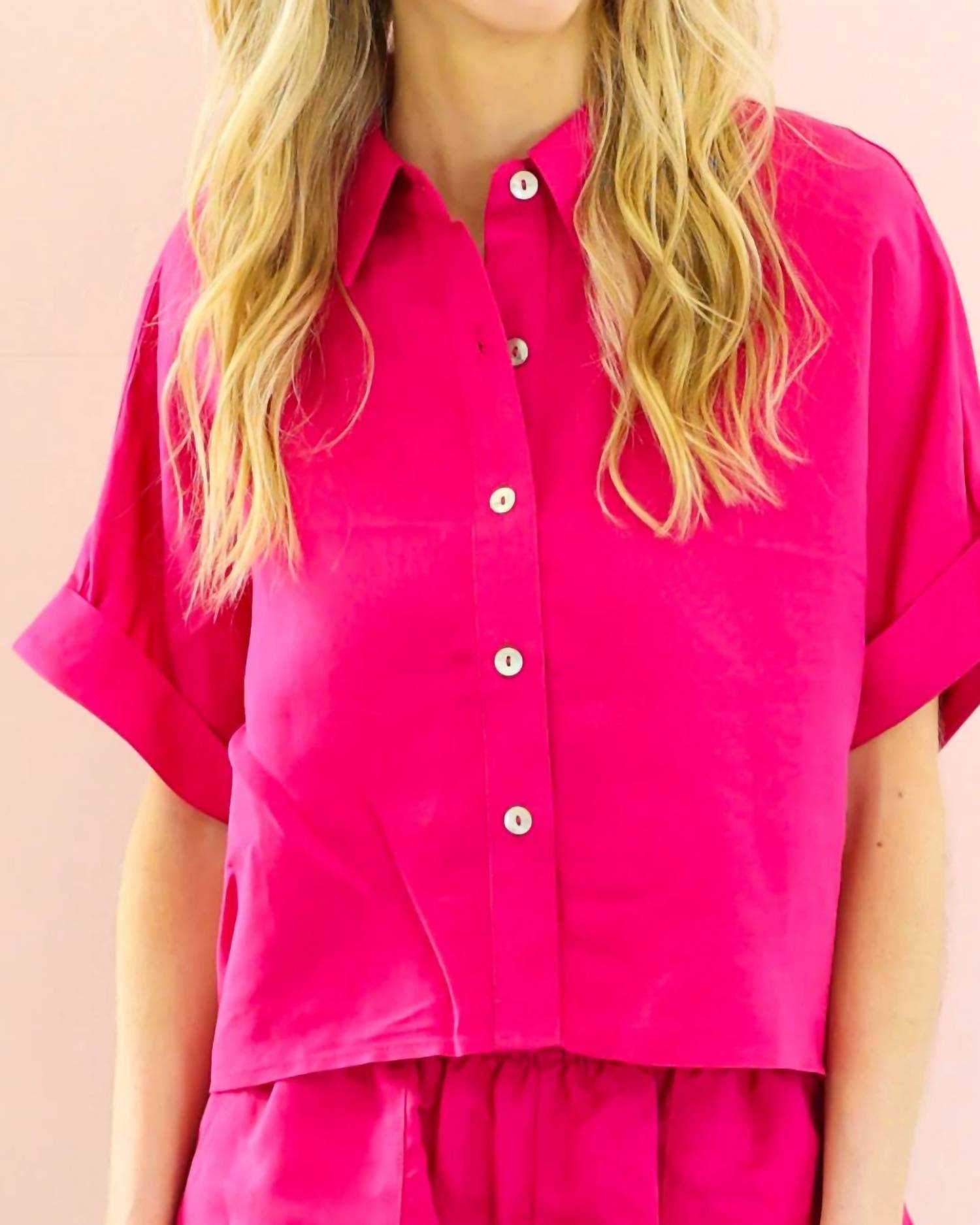 Elan - Sunset Button-up Top