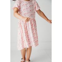 Kickee - Flutter Sleeve Twirl Dress with Pockets