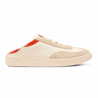 OluKai Men's Punini Sneakers in off white molten orange - men's sneaker - alternate view