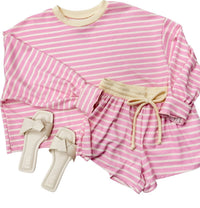 Bucketlist - Poppy Cabana Striped Set