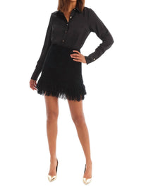 Allison New York - Anna Fringe Mini Skirt
