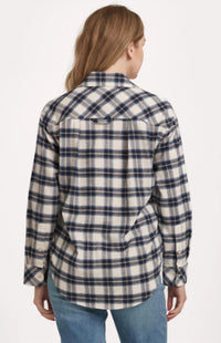 DEAR JOHN DENIM Lola Novelty Shirt in cozy night - women's shirt - alternate view