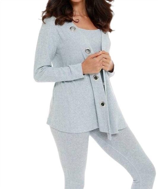 French Kyss - Juliana Kashmira Open Grommet Cardigan