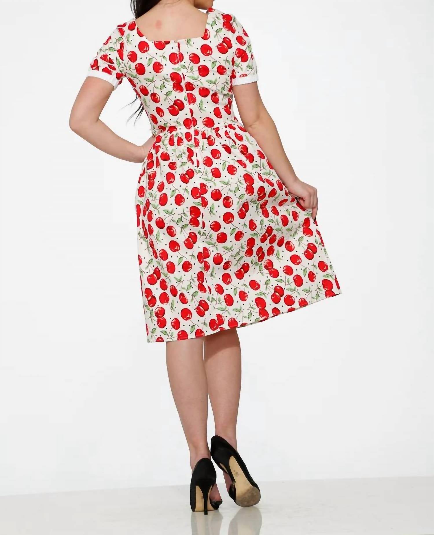 Orchid Bloom - Short Sleeve Cherry Dress