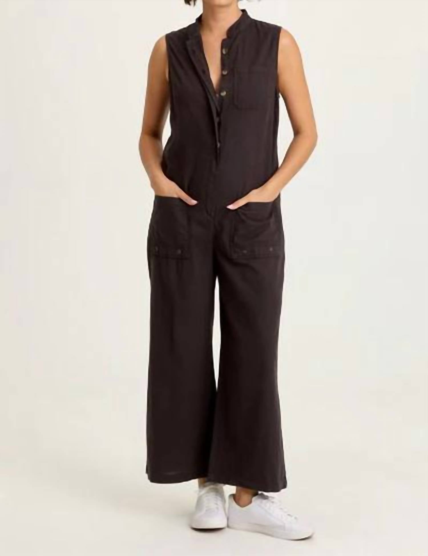 Xcvi - Tawnie Linen Button-up Jumpsuit