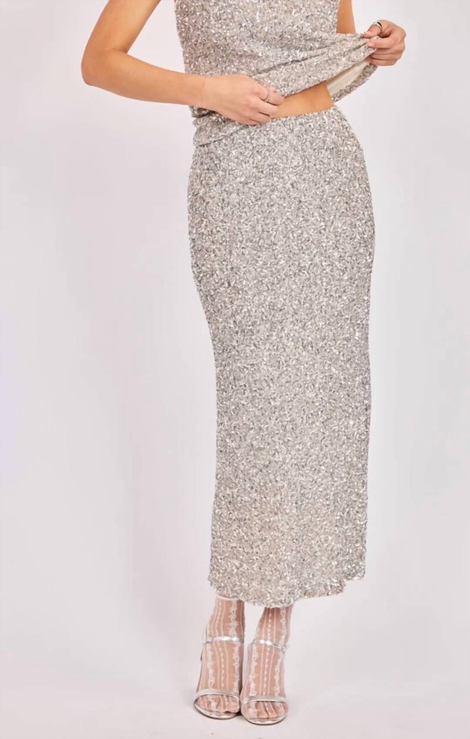 Sadie & Sage - Luster Sequin Maxi Skirt