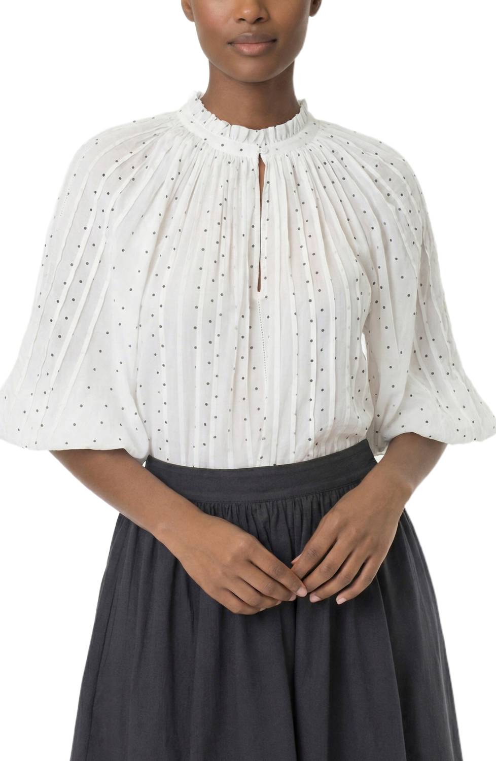 Area Stars Women's Maya Top in white - women's long sleeve top