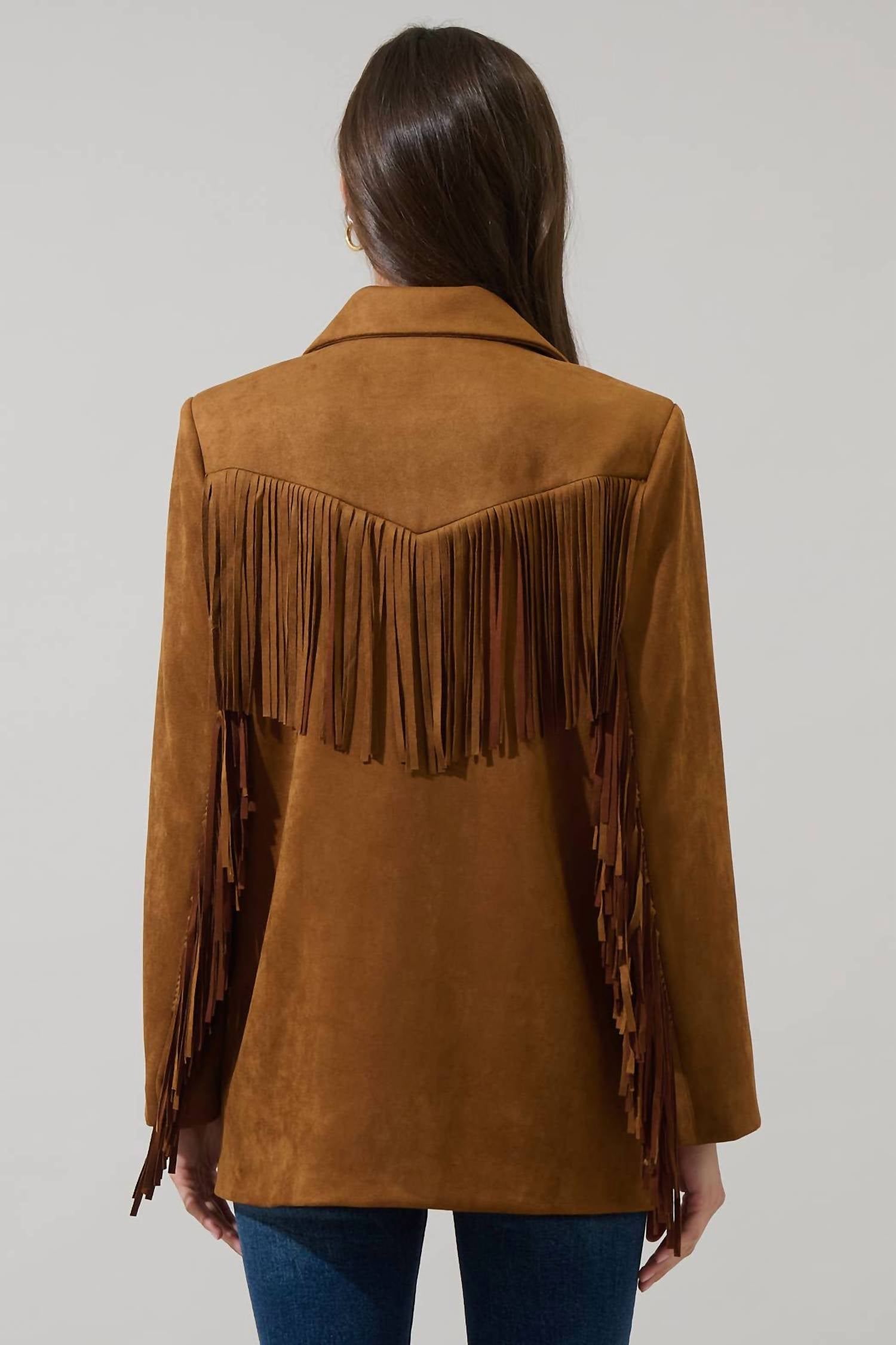 Sugarlips - Rufina Fringe Collared Jacket