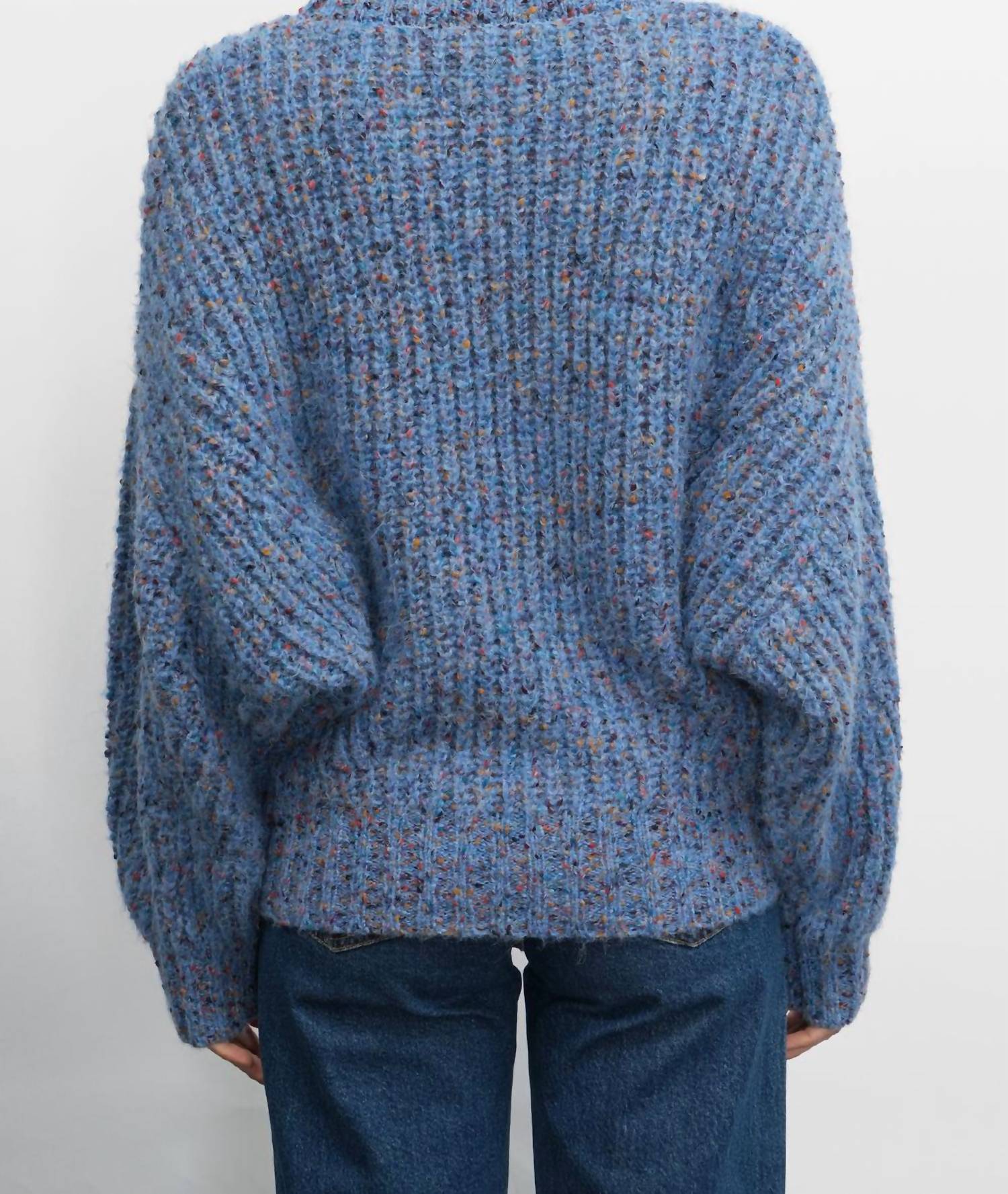 Greylin - Jasper Slouchy Speckled Crew Neck Sweater