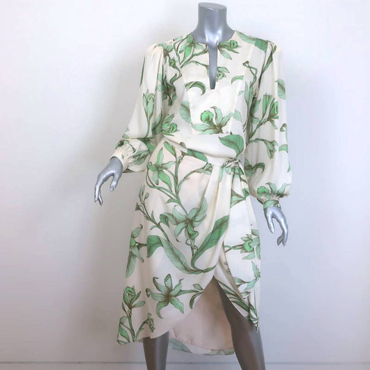 Johanna Ortiz - Women's Botanist Guide Satin Shirt & Skirt Set