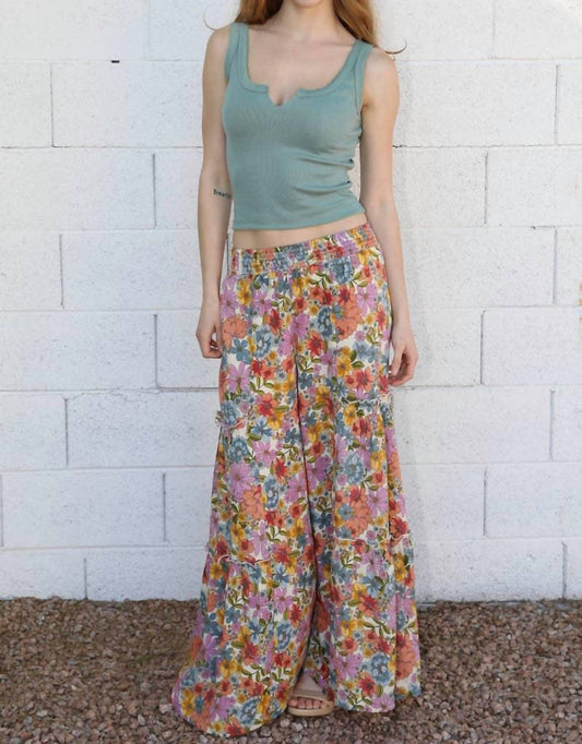 Angie - Mable Floral Palazzo Pants