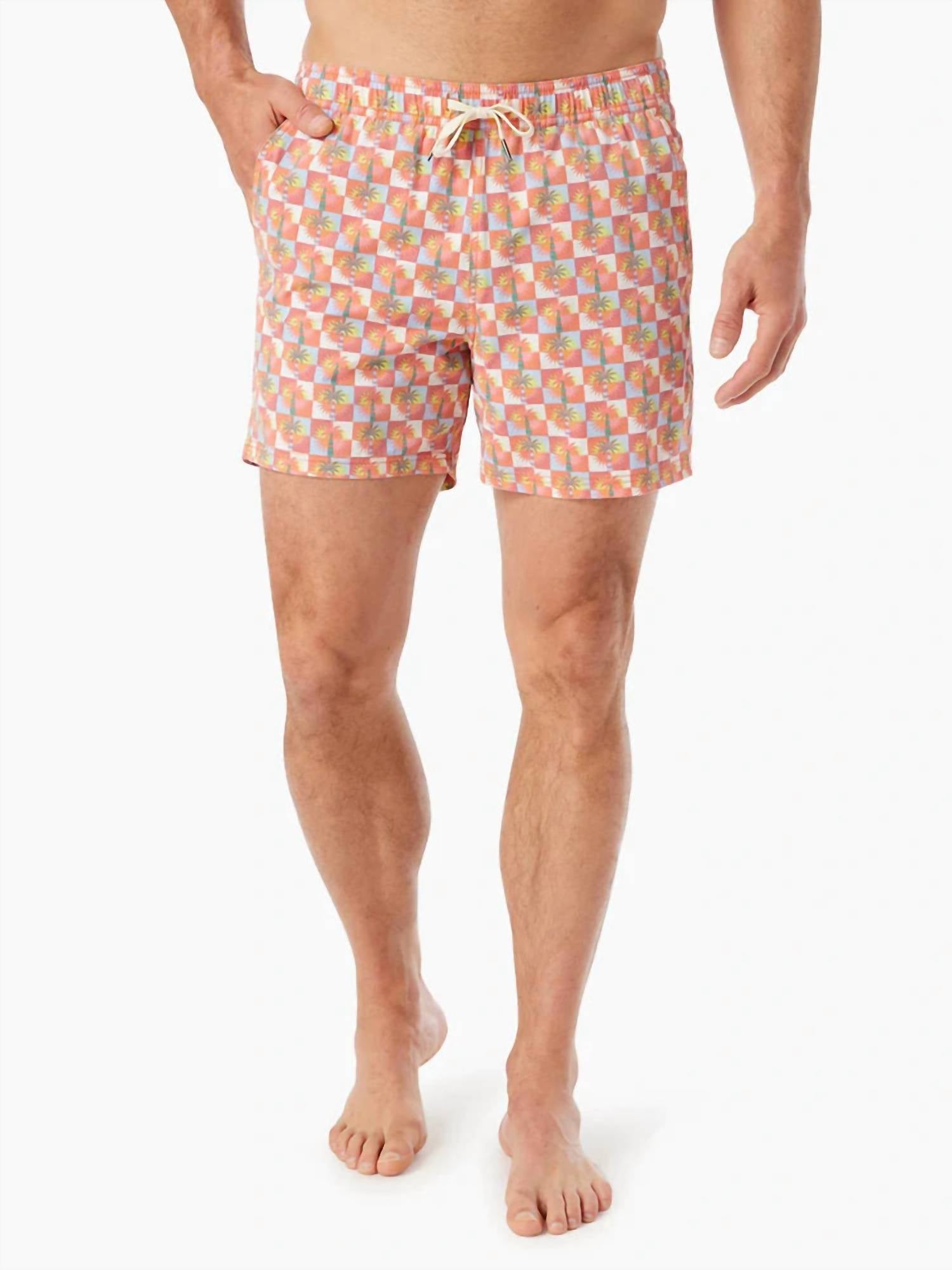 FAIR HARBOR Bungalow Swim Trunks in sunny daze - men's swimwear