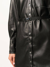 LYNN BELTED-WAIST SHIRT-DRESS